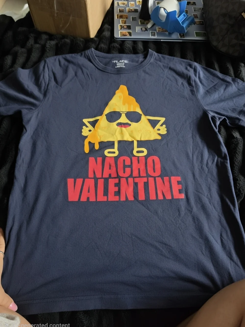 The Children's Place Navy 'Nacho Valentine' Graphic Tee